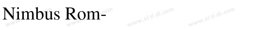 Nimbus Rom字体转换